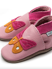 Pink Butterfly Soft Shoes