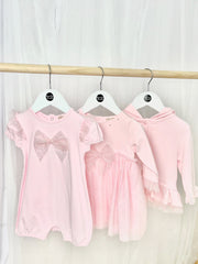 Pink Ruffle Jacket with Bows