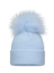 Baby Single Knit Pom Pom Hat - 4 Colours