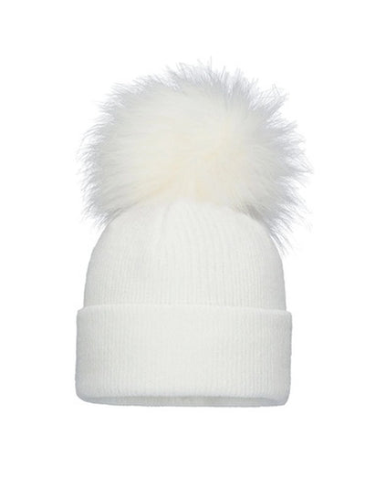 Baby Single Knit Pom Pom Hat - 5 Colours