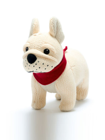 Knitted Bull Dog Toy