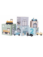 Vehicles Stacking Cubes 1-5