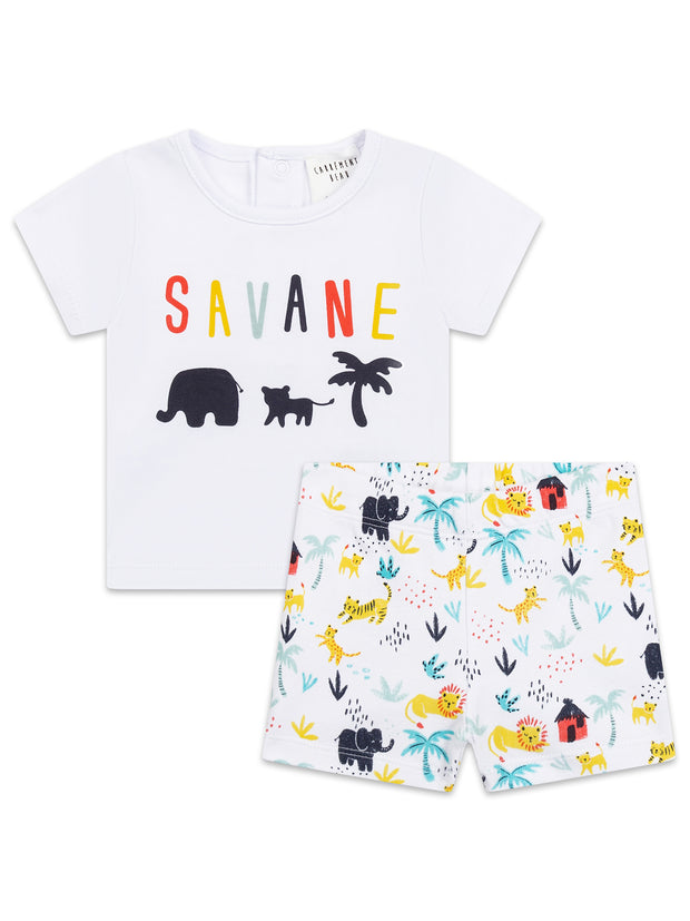 Carrement Beau Safari T-Shirt & Shorts Set