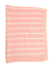 Pink & White Stripes Blanket