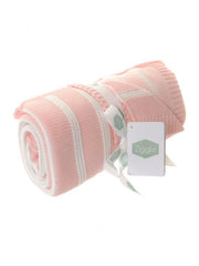 Pink & White Stripes Blanket