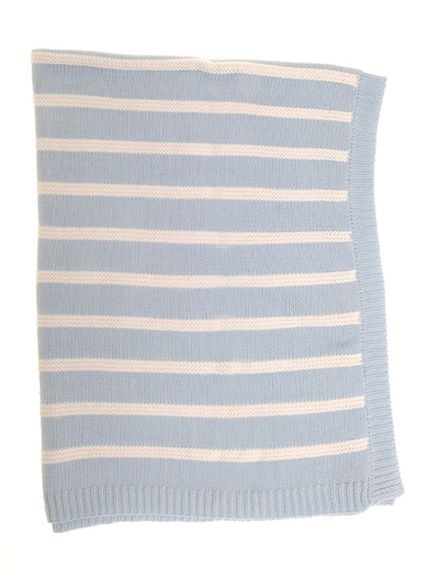 Blue & White Stripes Blanket